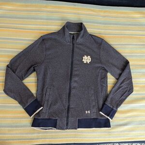 ⭐ Notre Dame Under Armor Threadborne Cold Gear Jacket Size Large